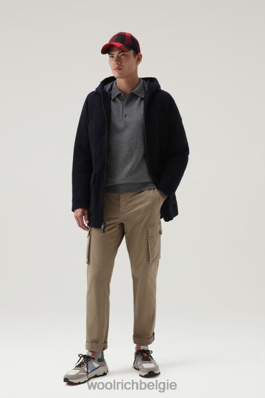 kasjmier luxe lange trui Woolrich Heren 8TTN0706 houtskool kleding