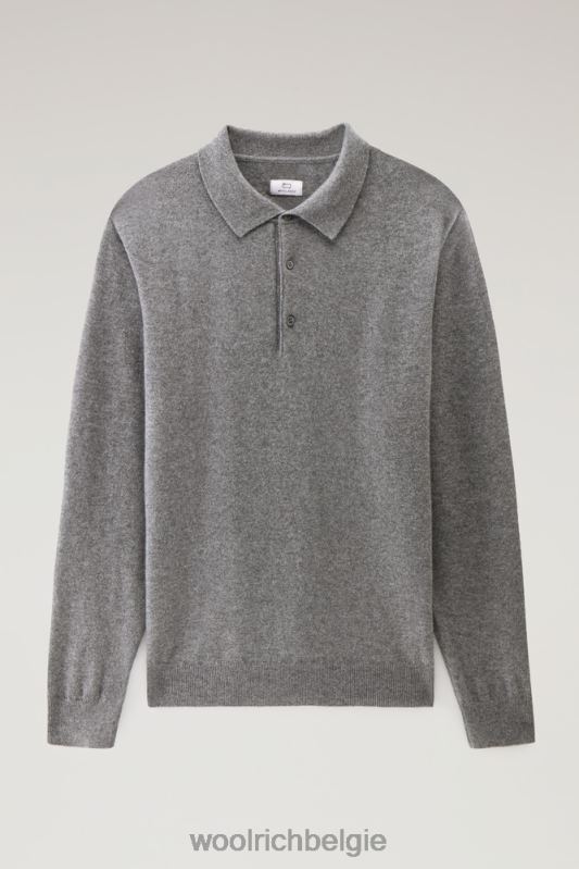 kasjmier luxe lange trui Woolrich Heren 8TTN0706 houtskool kleding