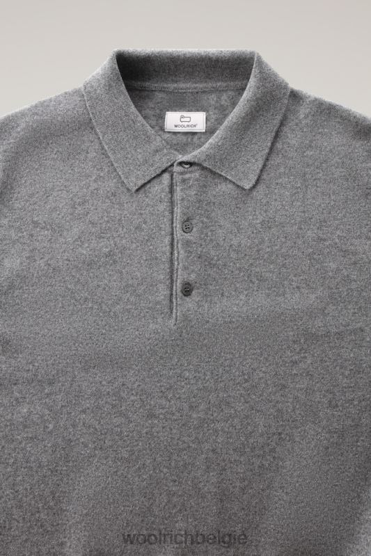 kasjmier luxe lange trui Woolrich Heren 8TTN0706 houtskool kleding
