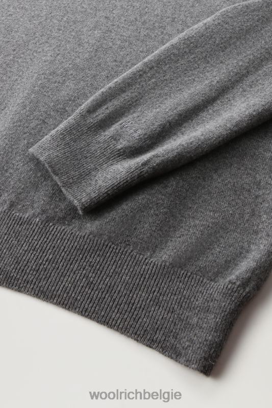 kasjmier luxe lange trui Woolrich Heren 8TTN0706 houtskool kleding
