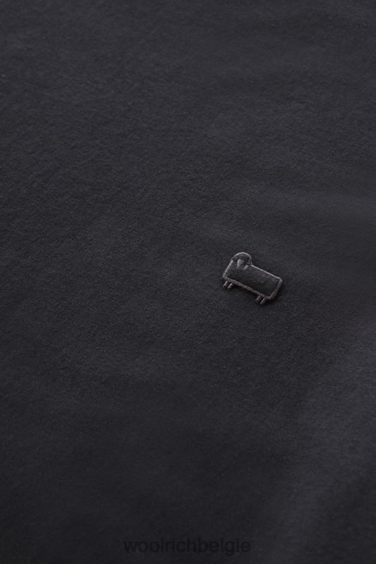 katoenen logo-T-shirt Woolrich vrouwen 8TTN0225 zwart kleding