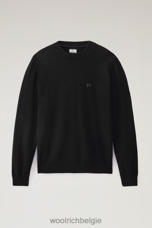 klassieke trui met ronde hals Woolrich Heren 8TTN0714 zwart kleding