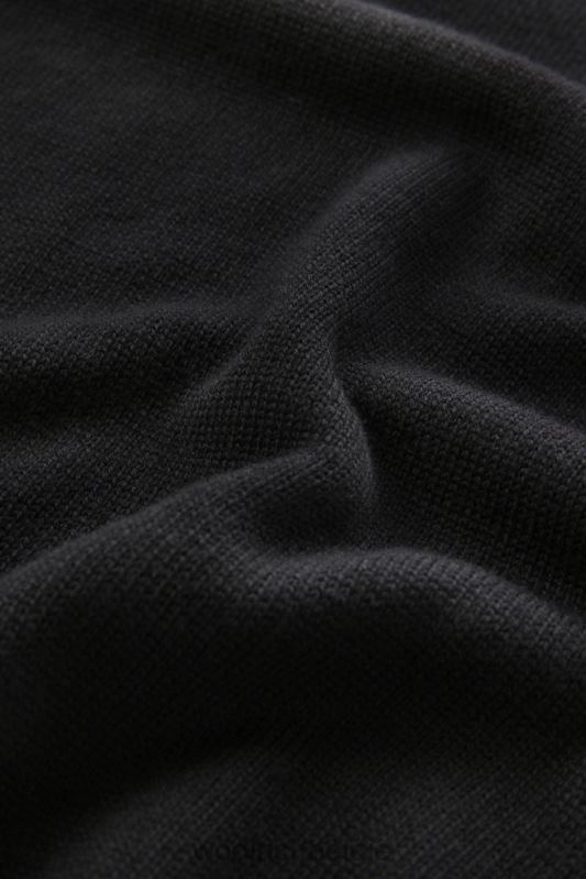 klassieke trui met ronde hals Woolrich Heren 8TTN0714 zwart kleding