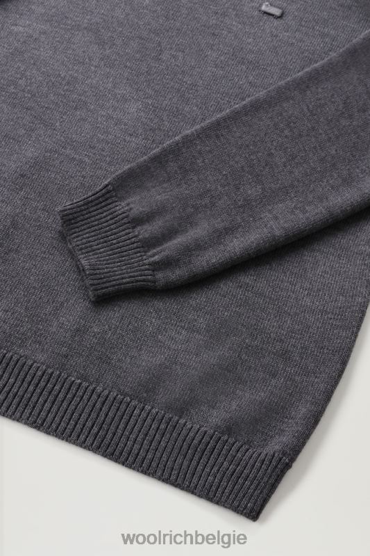 klassieke trui met ronde hals Woolrich Heren 8TTN0730 houtskool melange kleding