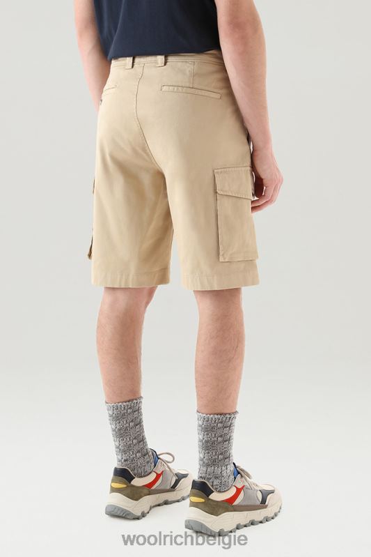 kledinggeverfde cargoshort 1 Woolrich Heren 8TTN0382 strandzand kleding