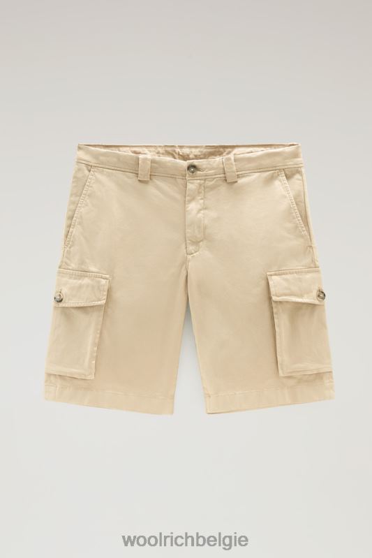 kledinggeverfde cargoshort 1 Woolrich Heren 8TTN0382 strandzand kleding