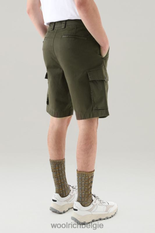 kledinggeverfde cargoshort 2 Woolrich Heren 8TTN0603 donkergroen kleding