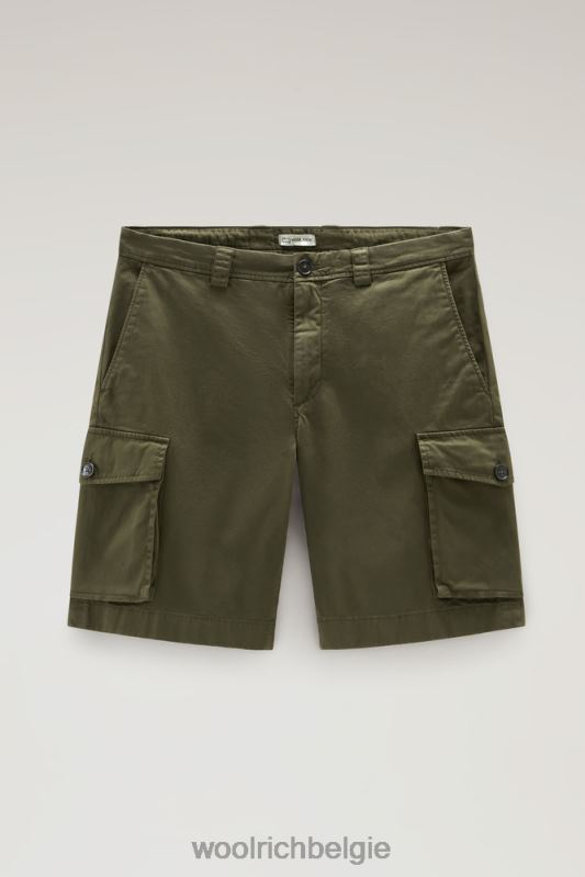 kledinggeverfde cargoshort 2 Woolrich Heren 8TTN0603 donkergroen kleding