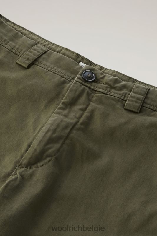 kledinggeverfde cargoshort 2 Woolrich Heren 8TTN0603 donkergroen kleding