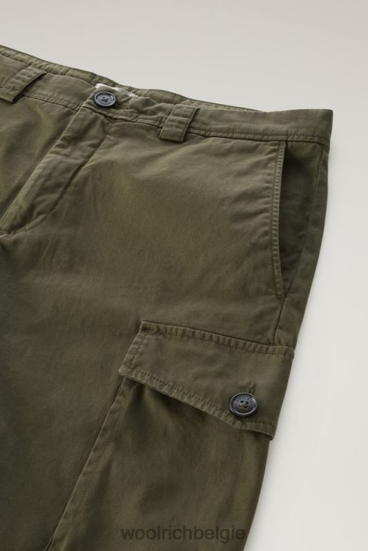 kledinggeverfde cargoshort 2 Woolrich Heren 8TTN0603 donkergroen kleding