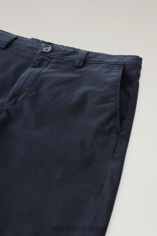 kledinggeverfde cargoshort 3 Woolrich Heren 8TTN0614 Melton blauw kleding