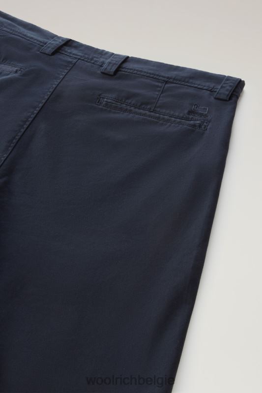 kledinggeverfde cargoshort 3 Woolrich Heren 8TTN0614 Melton blauw kleding