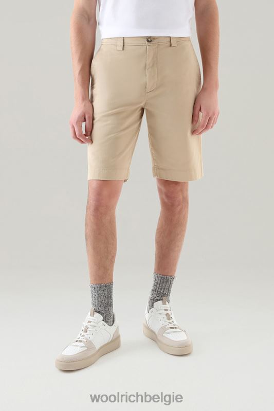 kledinggeverfde chinoshort 2 Woolrich Heren 8TTN0559 strandzand kleding