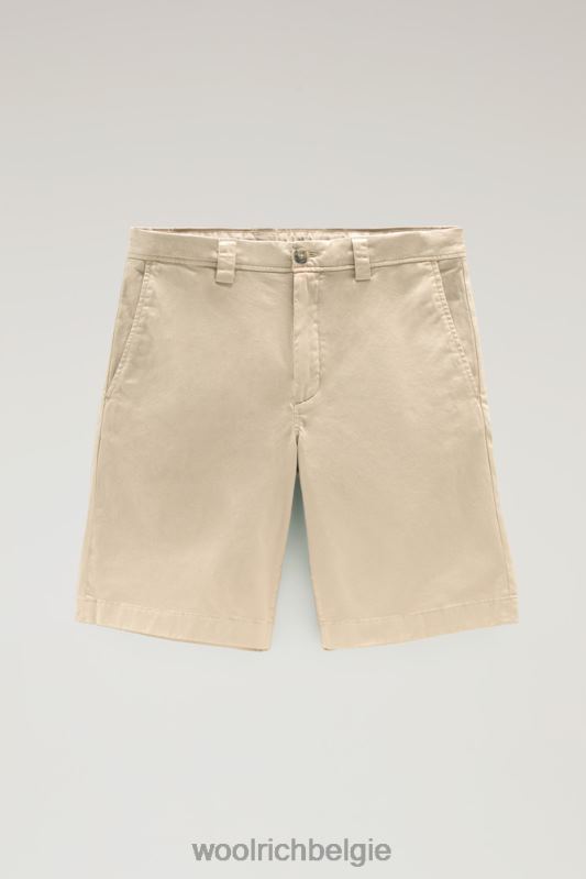 kledinggeverfde chinoshort 2 Woolrich Heren 8TTN0559 strandzand kleding