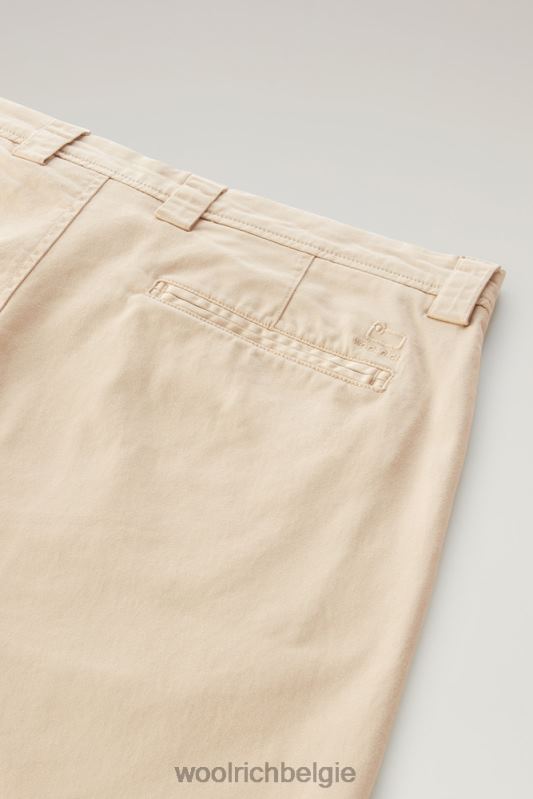 kledinggeverfde chinoshort 2 Woolrich Heren 8TTN0559 strandzand kleding