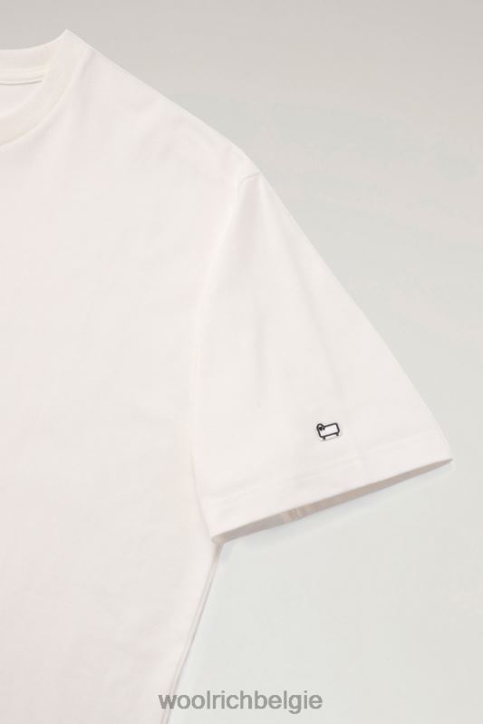 klein schaap-T-shirt van puur katoenen jersey Woolrich Heren 8TTN0444 wit kleding