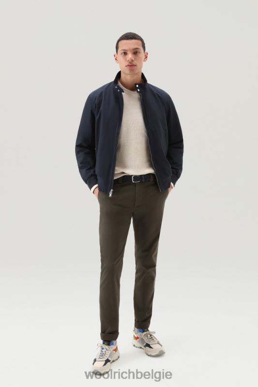 kruiserbommenwerper in lichte eco-ramar Woolrich Heren 8TTN0409 Melton blauw kleding