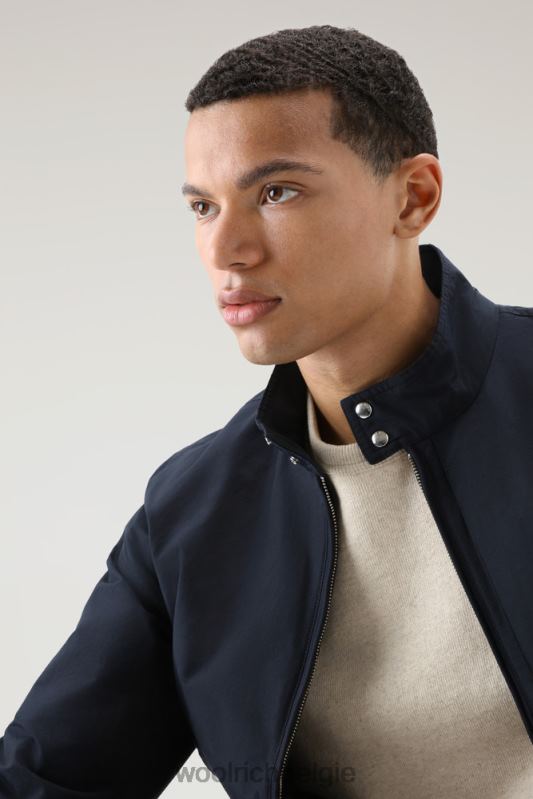 kruiserbommenwerper in lichte eco-ramar Woolrich Heren 8TTN0409 Melton blauw kleding