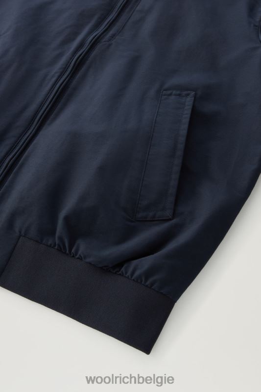 kruiserbommenwerper in lichte eco-ramar Woolrich Heren 8TTN0409 Melton blauw kleding