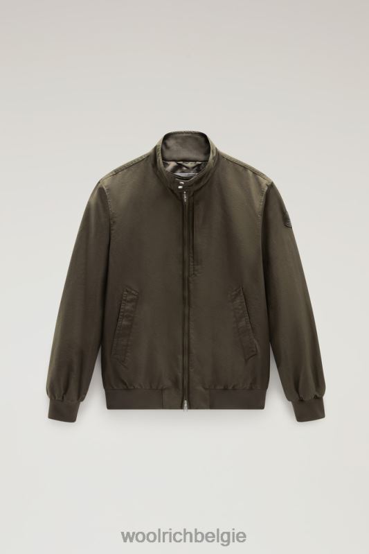kruiserbommenwerper in lichte eco-ramar Woolrich Heren 8TTN0453 donkergroen kleding