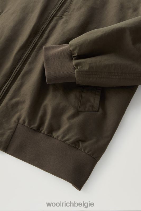 kruiserbommenwerper in lichte eco-ramar Woolrich Heren 8TTN0453 donkergroen kleding