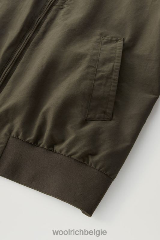 kruiserbommenwerper in lichte eco-ramar Woolrich Heren 8TTN0453 donkergroen kleding