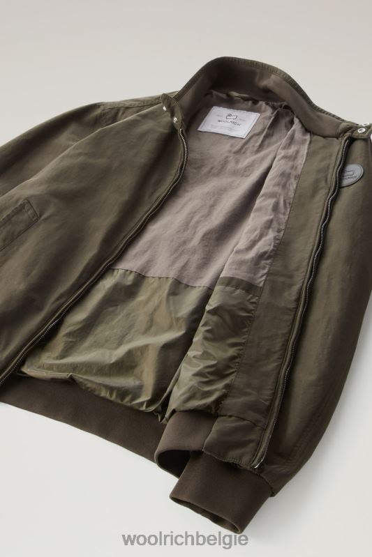 kruiserbommenwerper in lichte eco-ramar Woolrich Heren 8TTN0453 donkergroen kleding