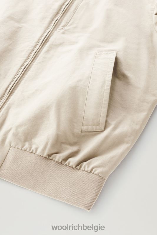 kruiserbommenwerper in lichte eco-ramar Woolrich Heren 8TTN0565 strandzand kleding