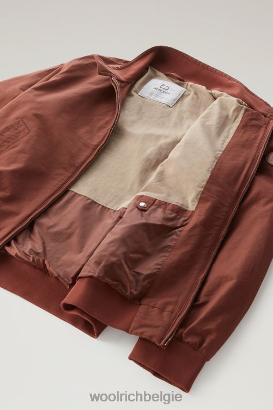 kruiserbommenwerper in lichte eco-ramar Woolrich Heren 8TTN0581 warme bruine heide kleding