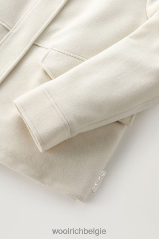 kuna-jasje van een mix van wol en kasjmier Woolrich vrouwen 8TTN0217 melkachtige crème kleding