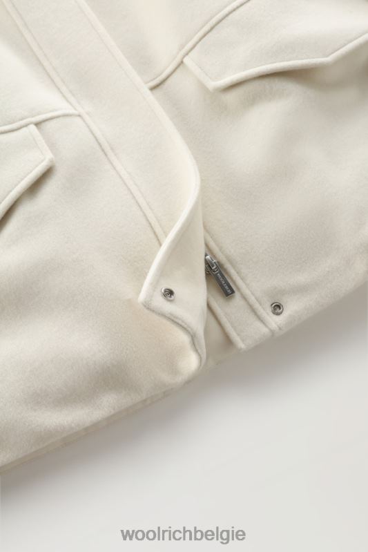 kuna-jasje van een mix van wol en kasjmier Woolrich vrouwen 8TTN0217 melkachtige crème kleding