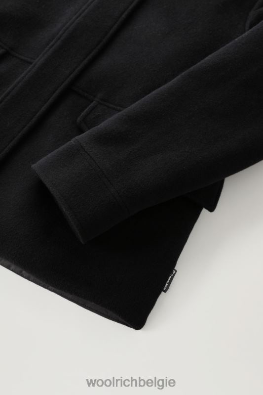 kuna-jasje van een mix van wol en kasjmier Woolrich vrouwen 8TTN0243 zwart kleding