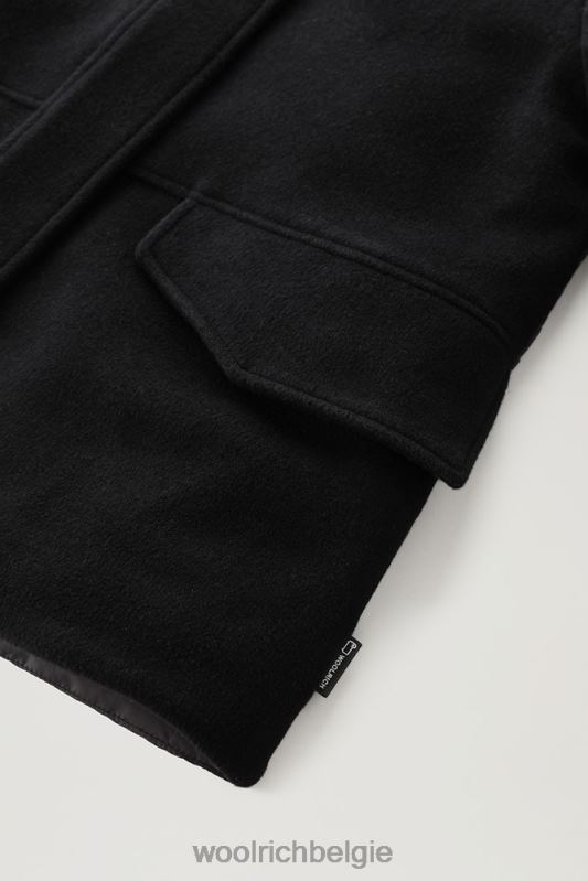 kuna-jasje van een mix van wol en kasjmier Woolrich vrouwen 8TTN0243 zwart kleding