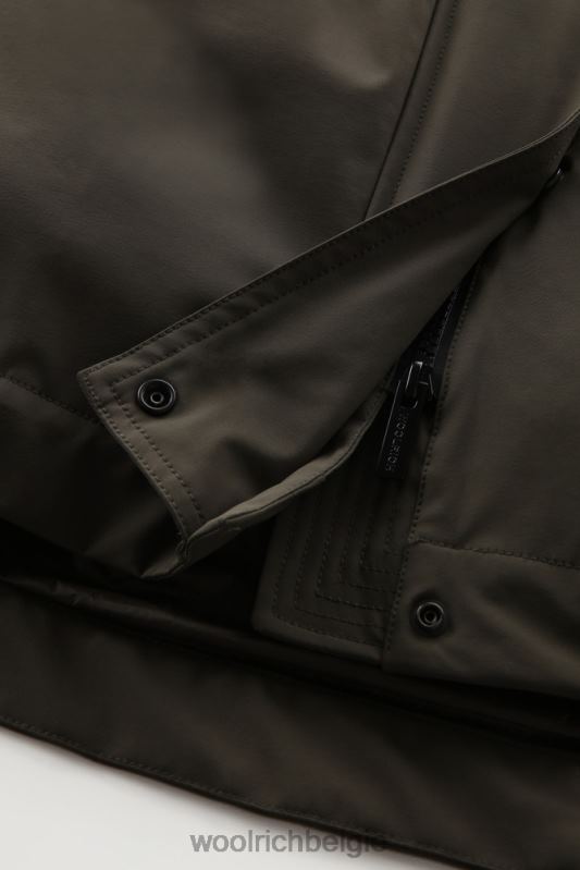 lange militaire 3-in-1 parka Woolrich vrouwen 8TTN0297 donkergroen kleding