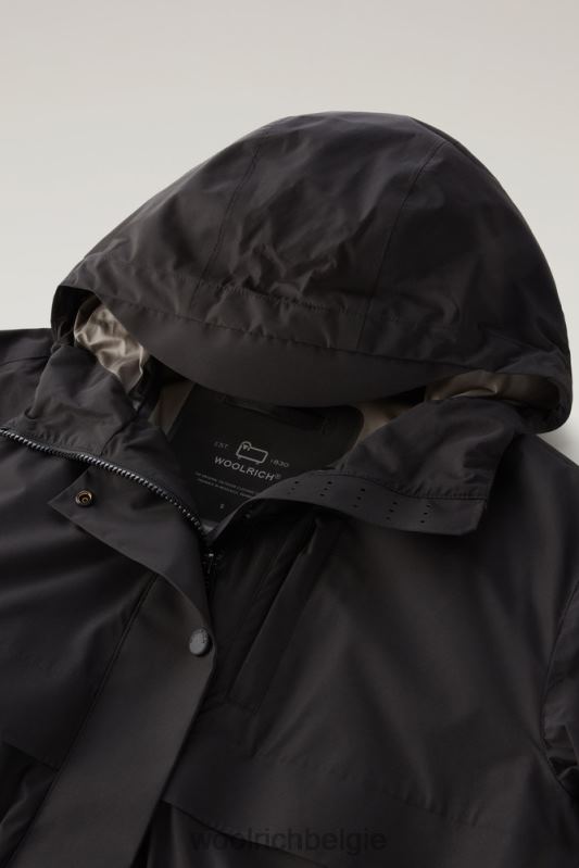 lange parka met capuchon van gore-tex infinium Woolrich vrouwen 8TTN057 zwart kleding