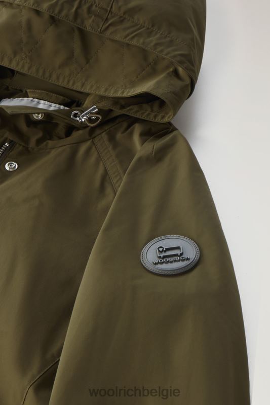 lange zomerparka met urban touch Woolrich vrouwen 8TTN041 donkergroen kleding