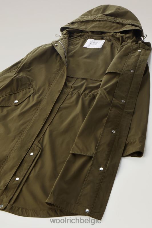 lange zomerparka met urban touch Woolrich vrouwen 8TTN041 donkergroen kleding