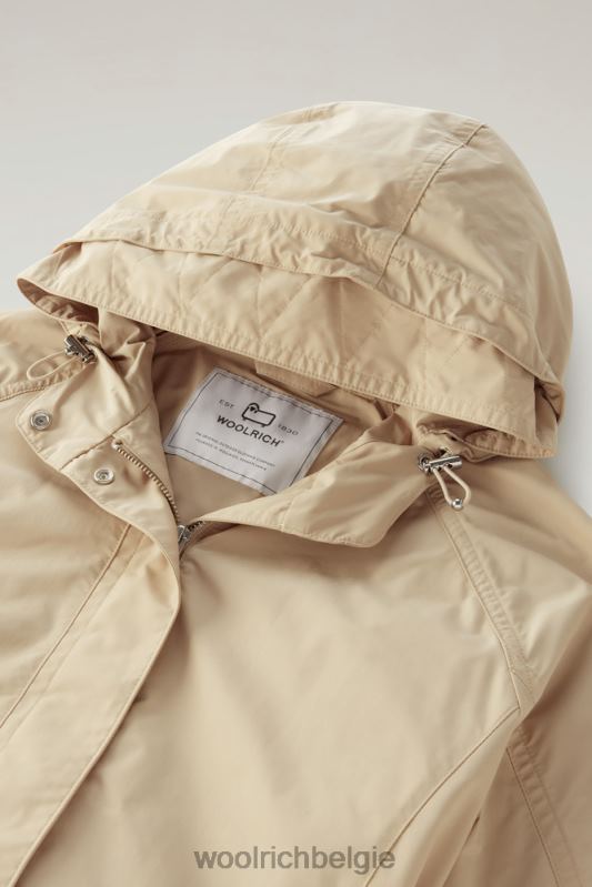 lange zomerparka met urban touch Woolrich vrouwen 8TTN061 veer beige kleding