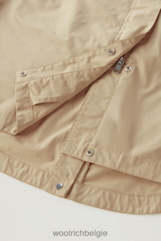 lange zomerparka met urban touch Woolrich vrouwen 8TTN061 veer beige kleding