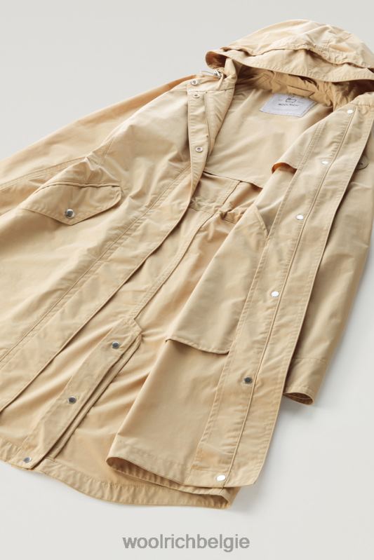 lange zomerparka met urban touch Woolrich vrouwen 8TTN061 veer beige kleding