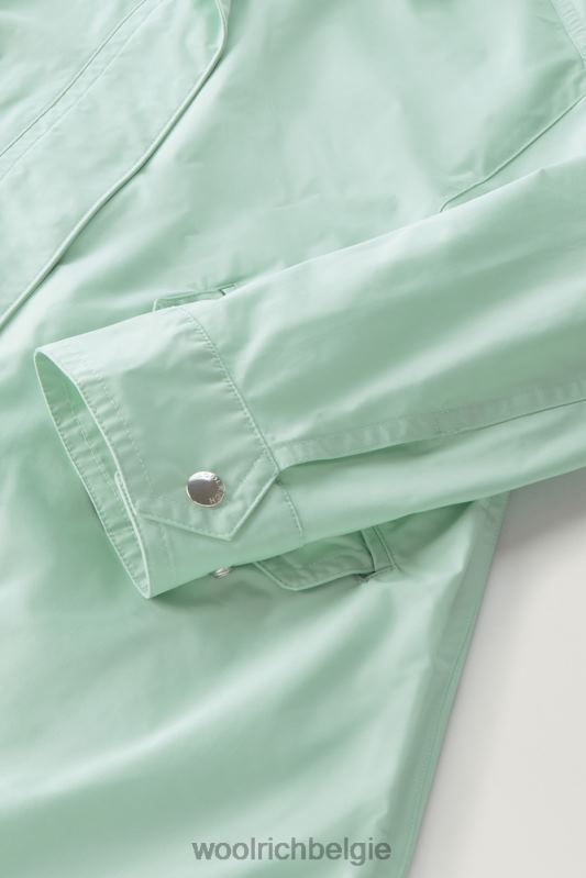 lange zomerparka met urban touch Woolrich vrouwen 8TTN065 haven groen kleding