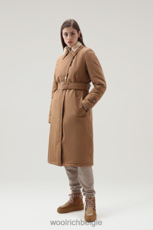 latimore jas met primaloft vulling Woolrich vrouwen 8TTN0228 donkere kameel kleding