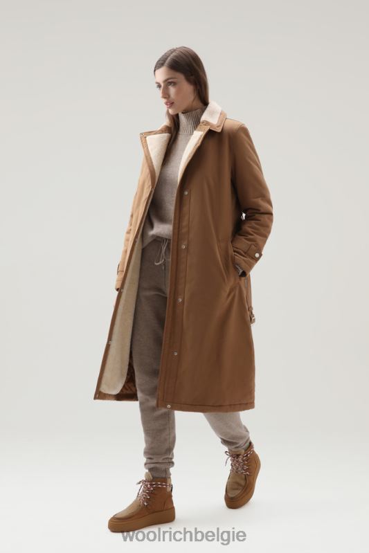 latimore jas met primaloft vulling Woolrich vrouwen 8TTN0228 donkere kameel kleding