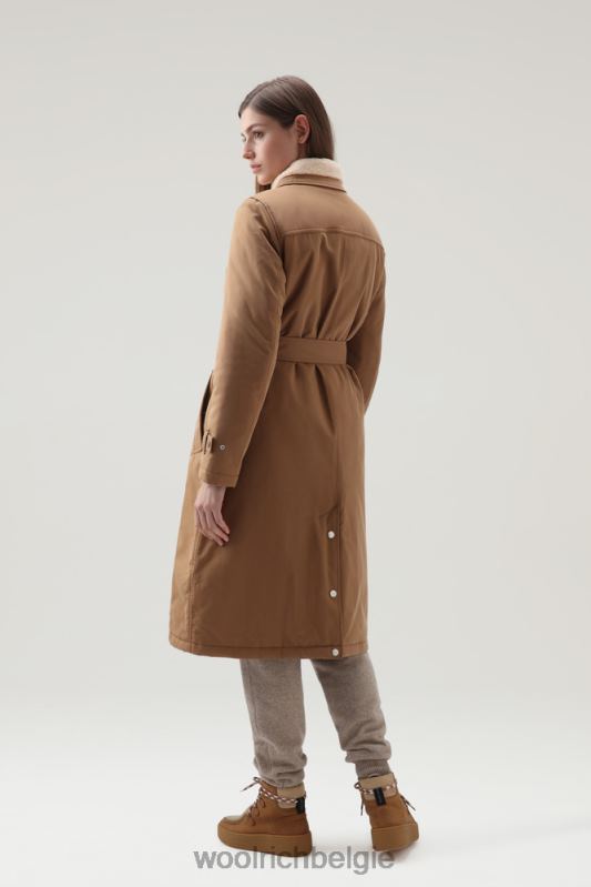latimore jas met primaloft vulling Woolrich vrouwen 8TTN0228 donkere kameel kleding