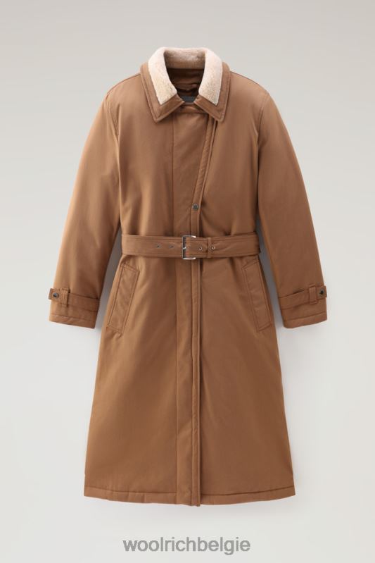 latimore jas met primaloft vulling Woolrich vrouwen 8TTN0228 donkere kameel kleding