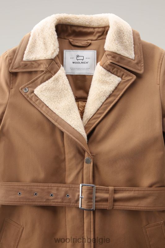 latimore jas met primaloft vulling Woolrich vrouwen 8TTN0228 donkere kameel kleding