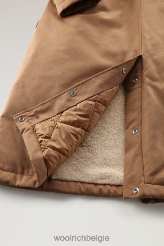 latimore jas met primaloft vulling Woolrich vrouwen 8TTN0228 donkere kameel kleding
