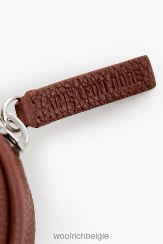 leren cirkeltasje-aime leon dore Woolrich unisex 8TTN0336 bruin accessoires