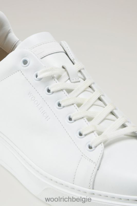 leren klassieke pumps met contrasterende details Woolrich Heren 8TTN0561 witbeige schoenen