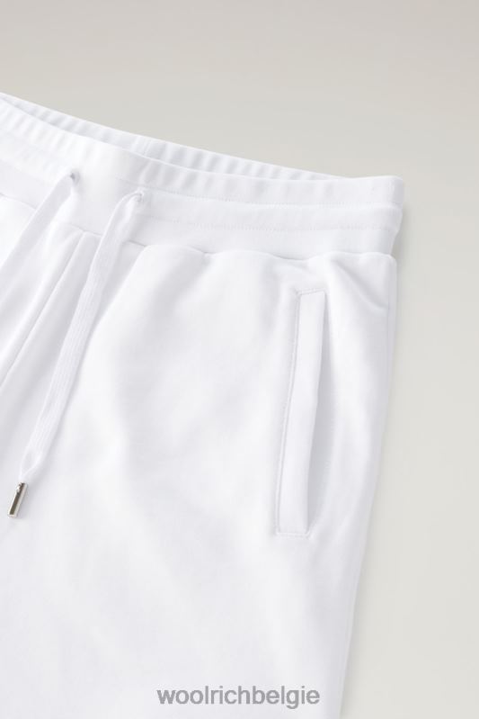 lichte short van puur katoen Woolrich vrouwen 8TTN0111 Helder wit kleding